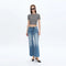 Mid Rise Wide Leg Jeans with Raw Hem MEDIUM BLUE-Jeans-BAYEAS-31-MEDIUM BLUE-Urbanheer