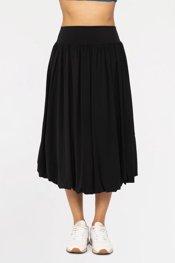 Midi Bubble Skirt-Skirt-Mono B-S-Black-Urbanheer