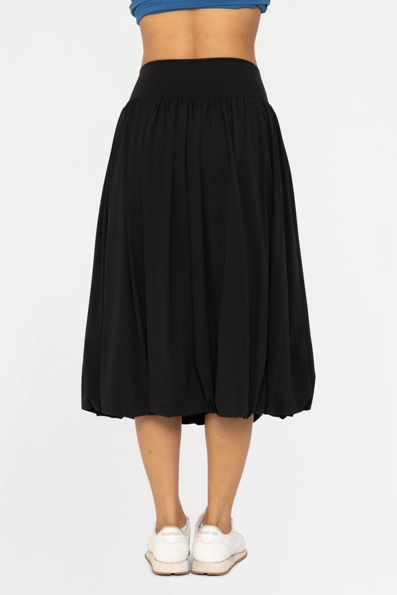 Midi Bubble Skirt-Skirt-Mono B-S-Black-Urbanheer