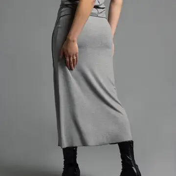 Midi Skirt Slit Detail - Marisol Skirt