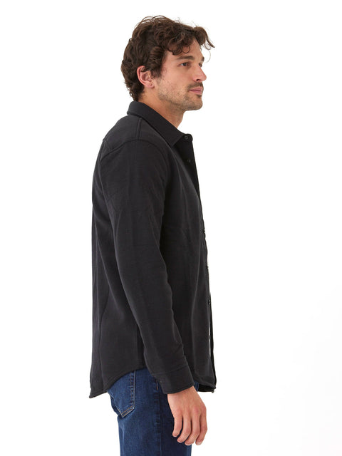 Mika Triblend Fleece Button Down