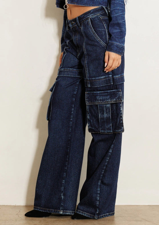 Miley Cargo Wide Jeans