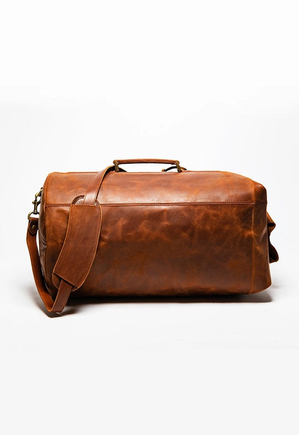 Military Leather Duffle Bag-Bags-Hides-20 x 10.5 x 8.5 in (50.8 x 26.7 x 21.6 cm)-Urbanheer