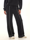 Milly Slub Terry Piping Detail Boot Cut Pant