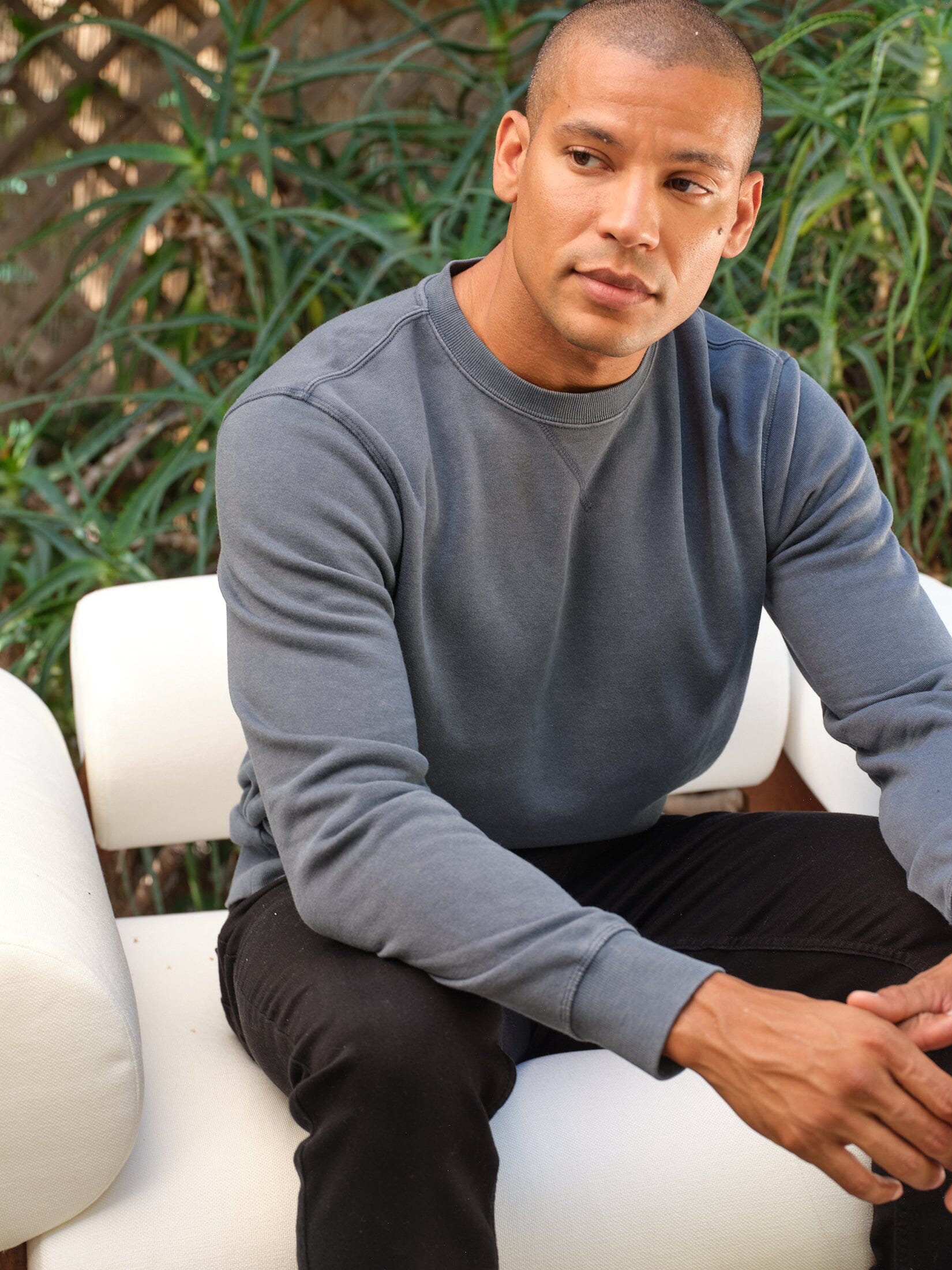 Mineral Wash Fleece Crew