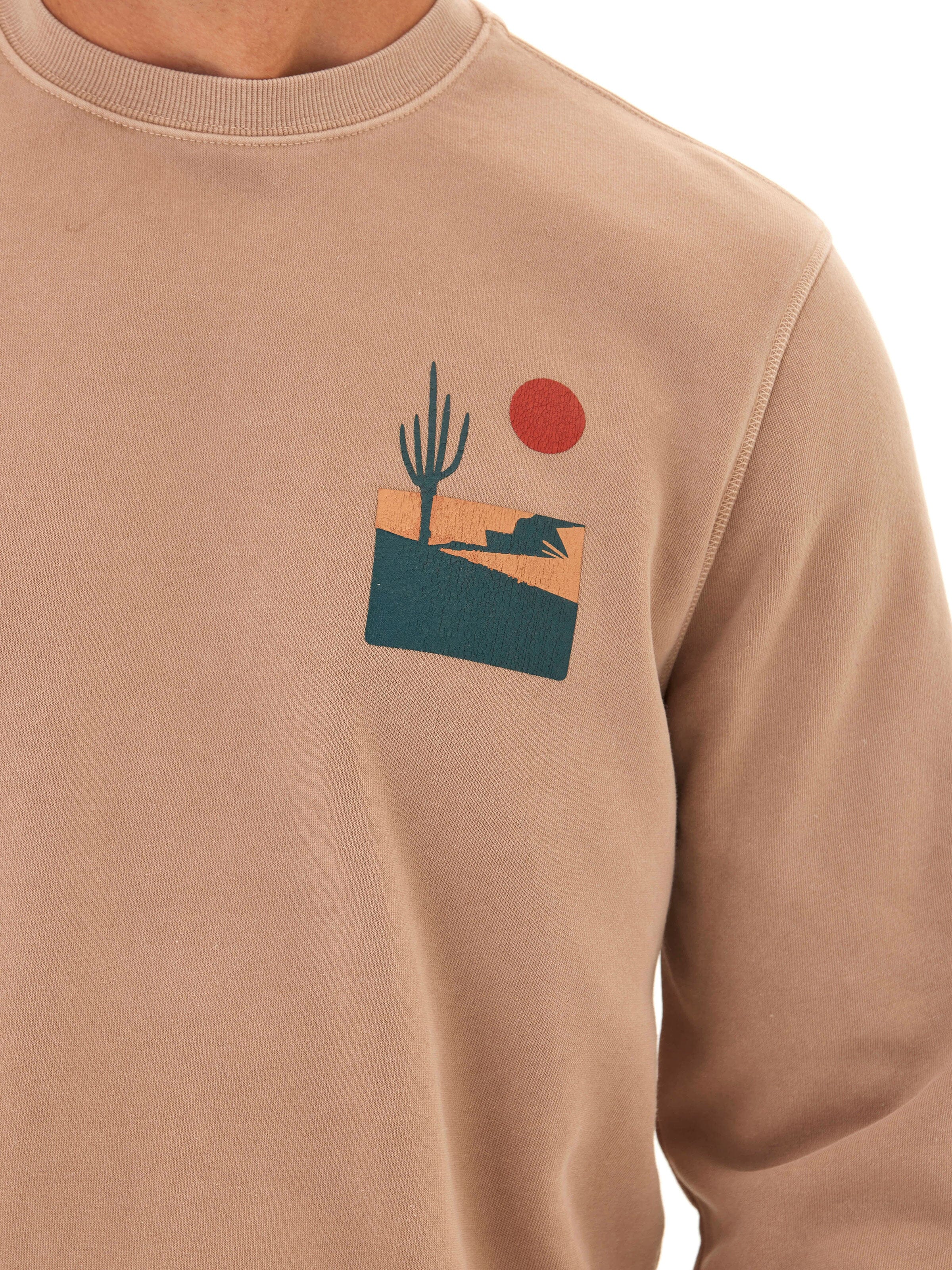 Mineral Wash Graphic Fleece Crew
