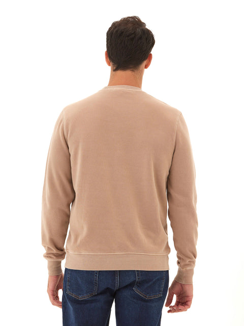 Mineral Wash Graphic Fleece Crew