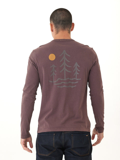 Mineral Wash Graphic Long Sleeve Tee