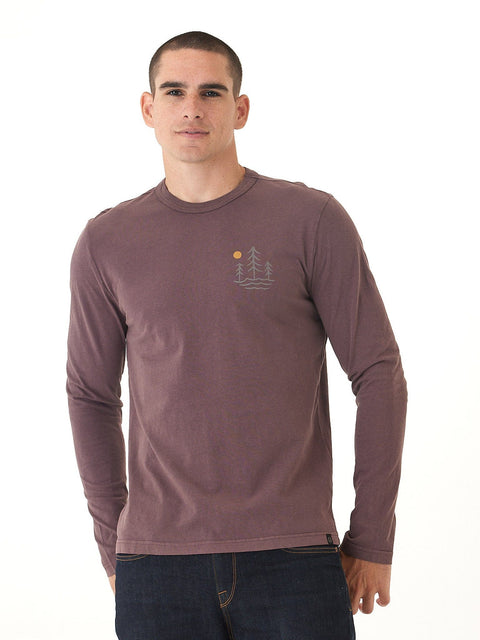 Mineral Wash Graphic Long Sleeve Tee