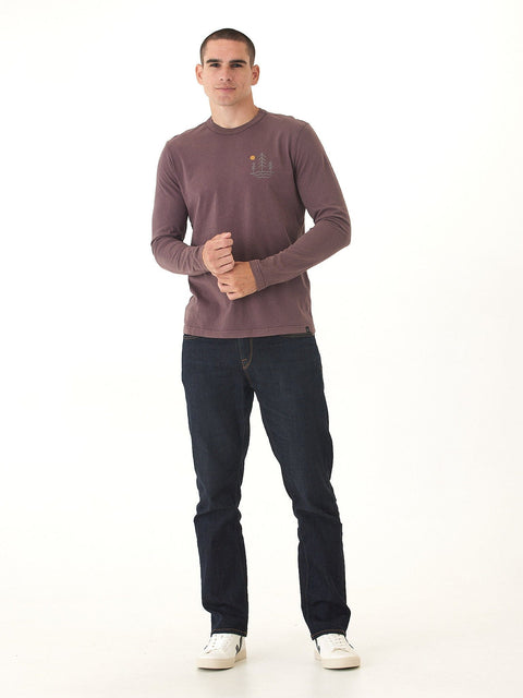 Mineral Wash Graphic Long Sleeve Tee