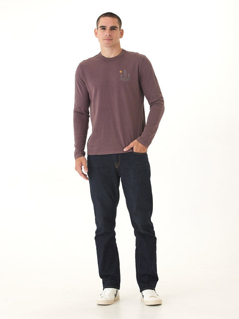 Mineral Wash Graphic Long Sleeve Tee
