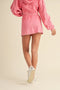 Mineral Wash Side Slit A-Line Skort Pink-Skort-KIMBERLY C-S-Pink-Urbanheer