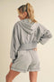 Mineral Wash Zip-Up Hoodie Gray-Hoodie-Kimberly C-S-Urbanheer