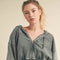 Mineral Wash Zip-Up Hoodie Sage-Hoodie-Kimberly C-S-Urbanheer