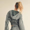 Mineral Wash Zip-Up Hoodie Sage-Hoodie-Kimberly C-S-Urbanheer