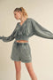 Mineral Wash Zip-Up Hoodie Sage-Hoodie-Kimberly C-S-Urbanheer