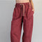 Mineral Washed Tied Cuffed Jogger Pants