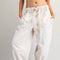 Mineral Washed Tied Cuffed Jogger Pants