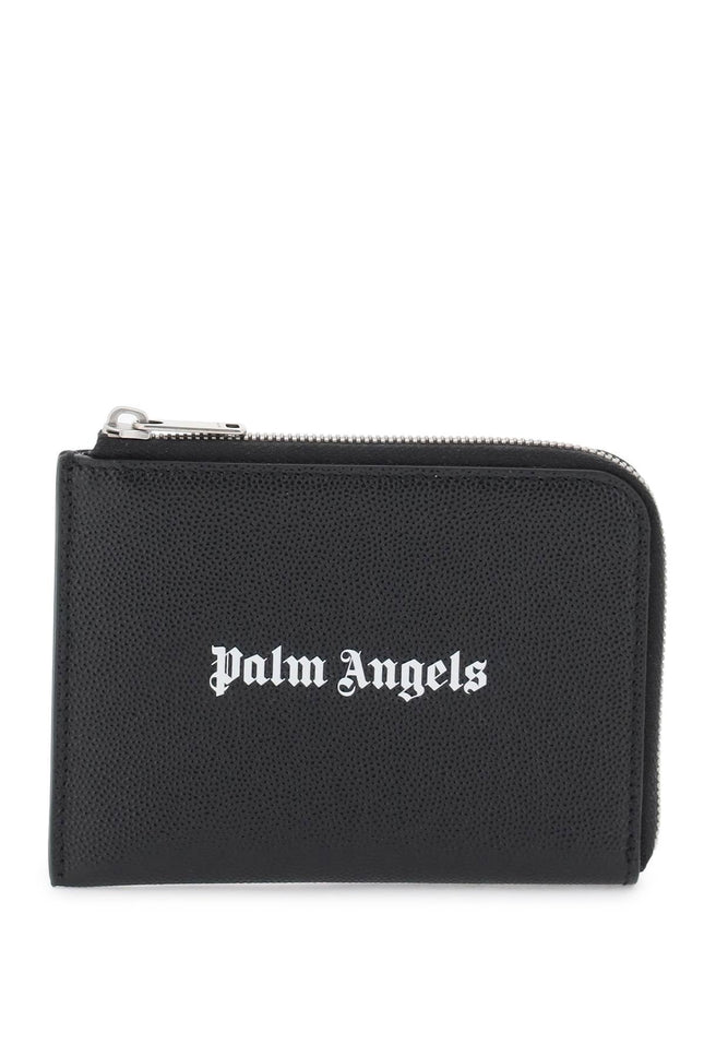 Mini Pouch With Pull-Out Cardholder-men > accessories > wallets and small leather goods > cardholders-Palm Angels-os-Nero-Urbanheer