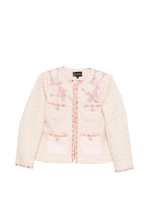 Minime Paris Cotton blend crewneck jacket