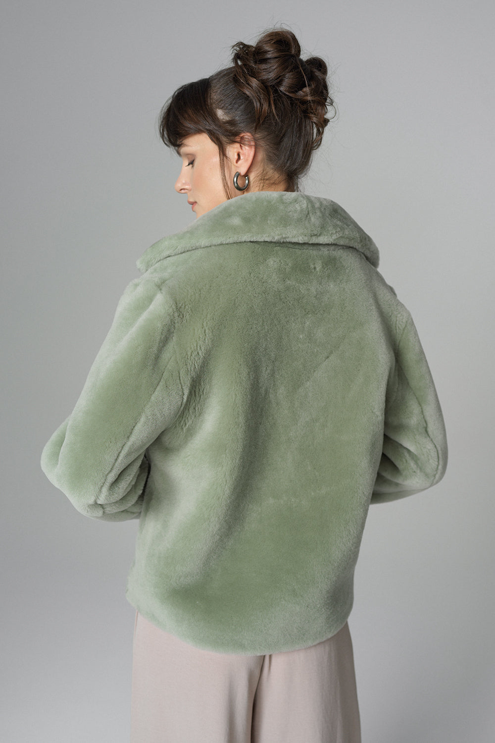 Mint Merino Sheepskin Fur Jacket-Fur Jackets-Buy Me Fur Ltd-Mint-XS-Genuine Merino Fur-Urbanheer