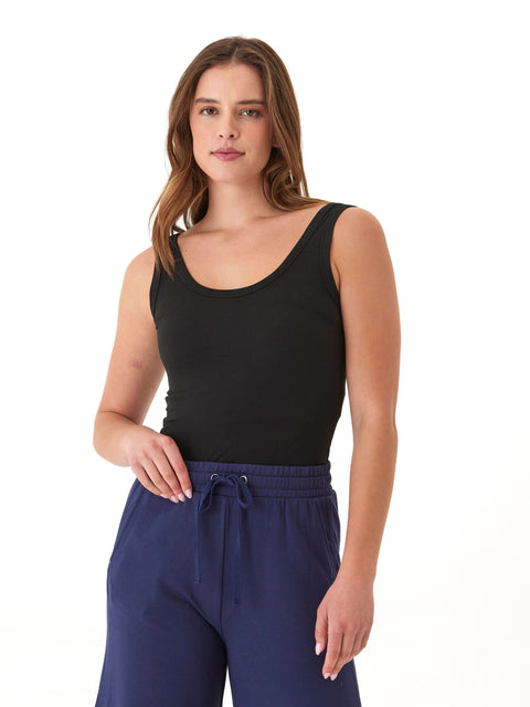 Mirabel Luxe Jersey Fitted Crop Tank