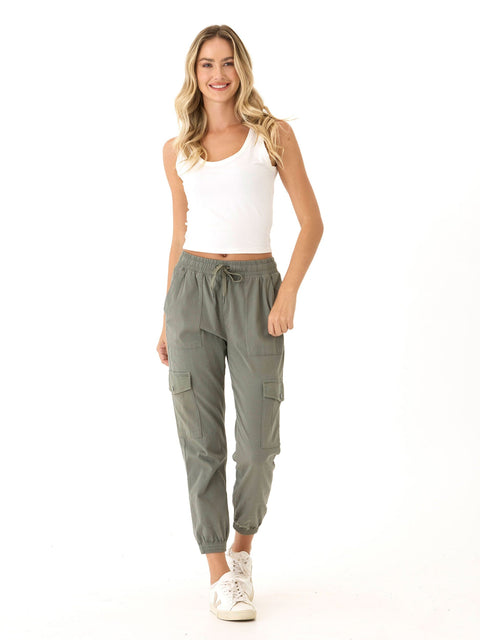 Mirabel Luxe Jersey Fitted Crop Tank