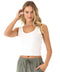 Mirabel Luxe Jersey Fitted Crop Tank