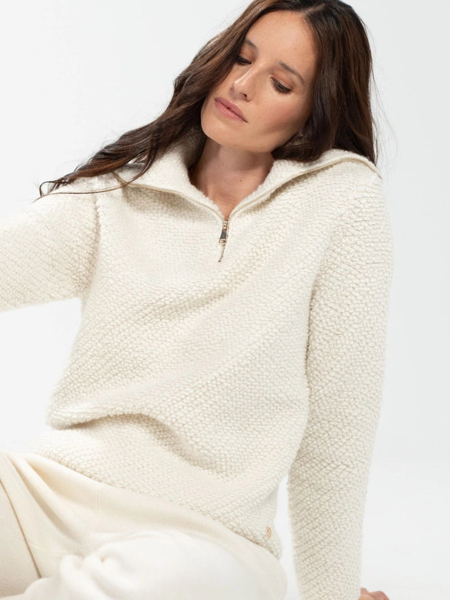 Miranda Cashmere Cardigan-Cardigan-Bel Cashmere S.C.-S-Ivory-Urbanheer