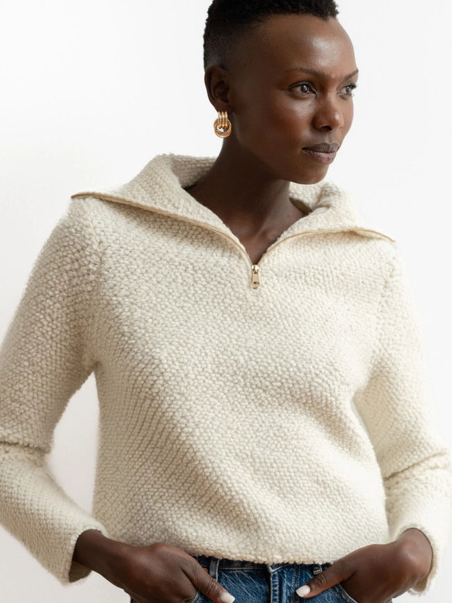 Miranda Cashmere Cardigan-Cardigan-Bel Cashmere S.C.-S-Ivory-Urbanheer
