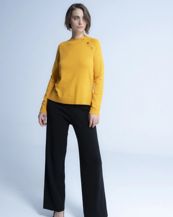 Miranda Yellow Sweater-Sweater-NIZA-M-Urbanheer