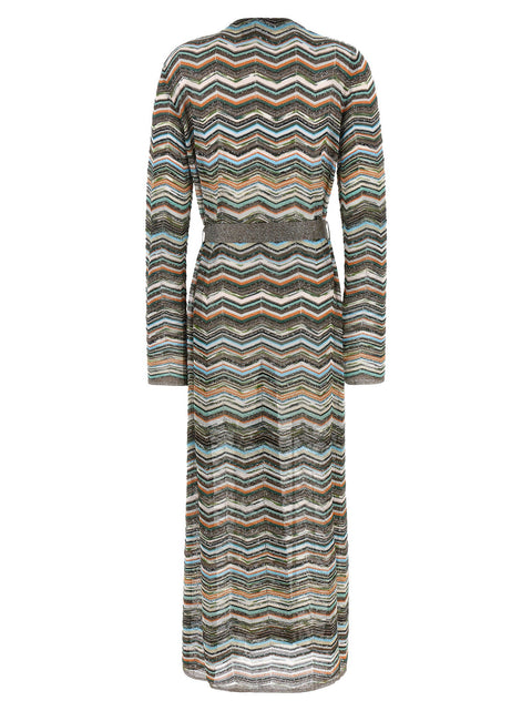 Missoni Chevron Lamé Cardigan