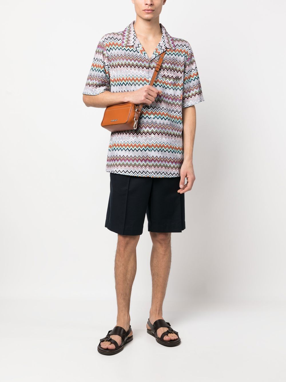 Missoni chevron-knit cotton shirt-Shirts-Missoni-48-Urbanheer