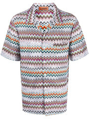 Missoni chevron-knit cotton shirt-Shirts-Missoni-48-Urbanheer