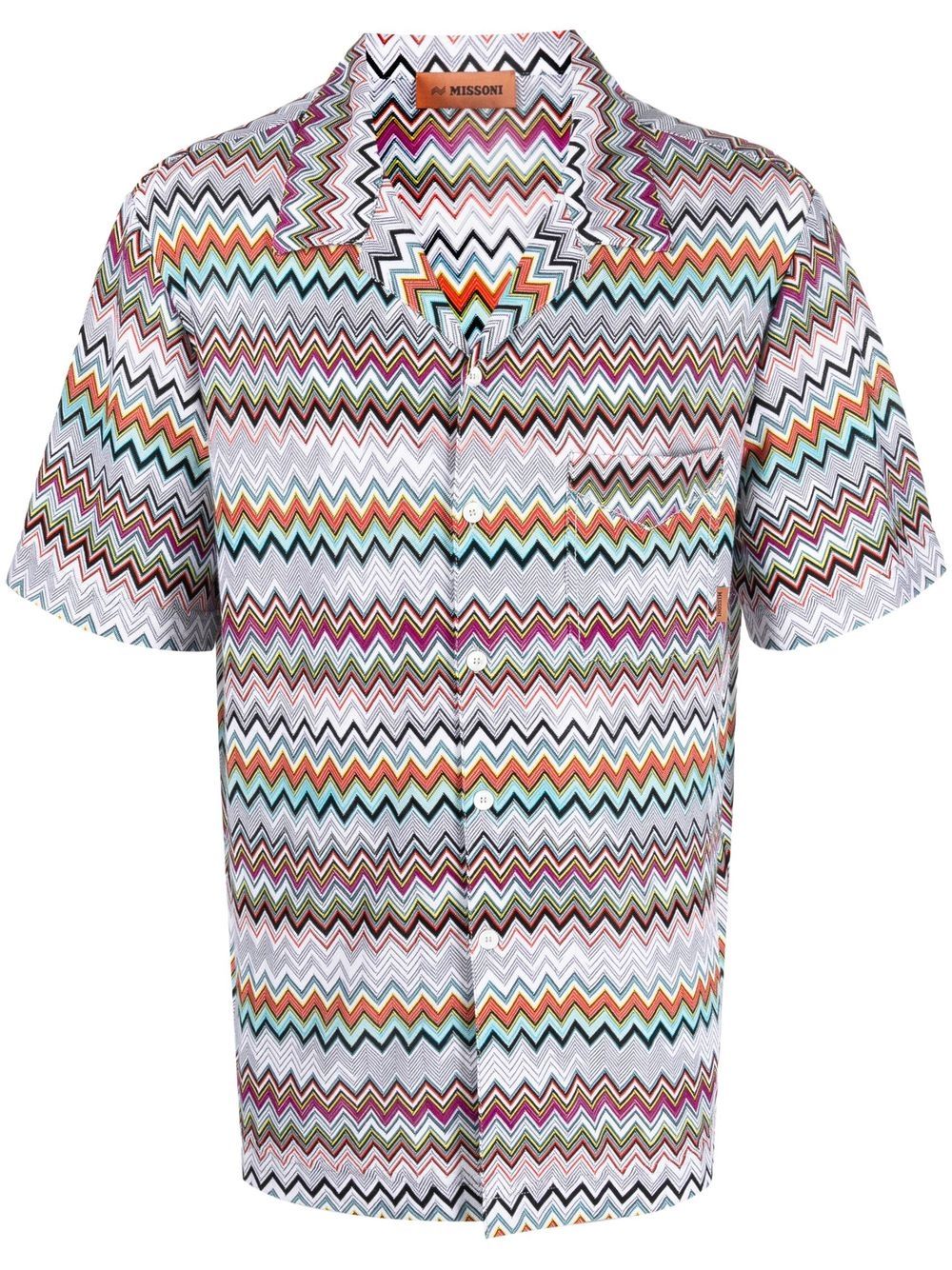 Missoni chevron-knit cotton shirt-Shirts-Missoni-48-Urbanheer