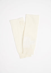 Mitaines unisex en cachemire blanc écru - UNI 3-0