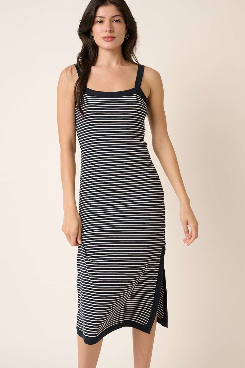 Mittoshop Contrast Striped Midi Cami Dress-Street 360-Striped-S-Urbanheer