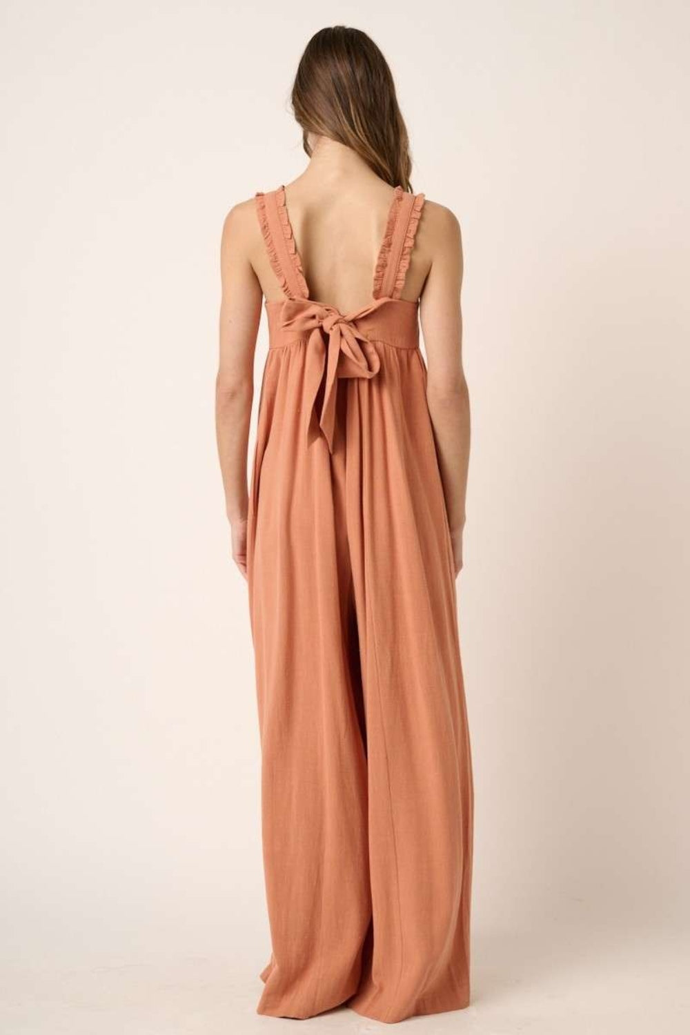 Mittoshop Sleeveless Wide Leg Jumpsuit-Street 360-Ginger-S-Urbanheer