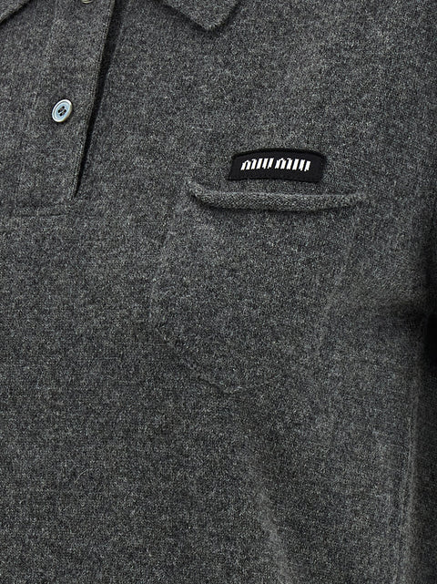 Miu Miu Cashmere Polo Shirt