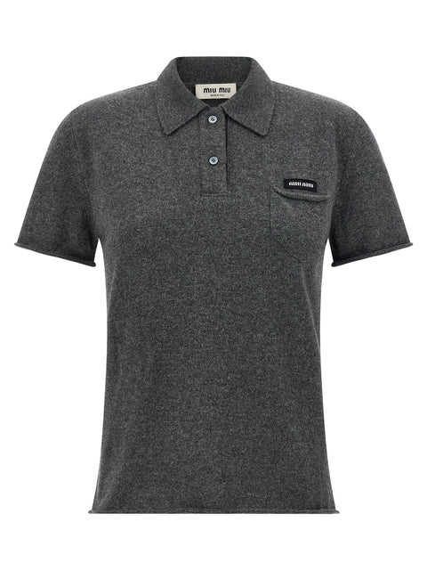 Miu Miu Cashmere Polo Shirt