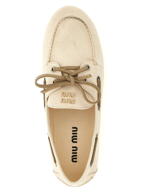 Miu Miu Deck Boat Shoe