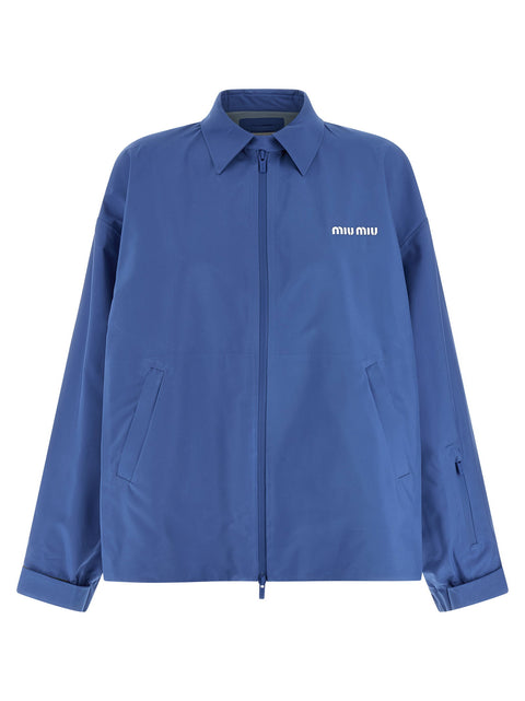 Miu Miu Tech Canvas Windbreaker