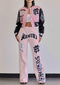 Mixed Emotions Multi Patches Varsity Jacket-Jacket-First Row-S-Pink-Urbanheer