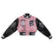 Mixed Emotions Multi Patches Varsity Jacket-Jacket-First Row-S-Pink-Urbanheer