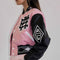 Mixed Emotions Multi Patches Varsity Jacket-Jacket-First Row-S-Pink-Urbanheer