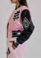 Mixed Emotions Multi Patches Varsity Jacket-Jacket-First Row-S-Pink-Urbanheer