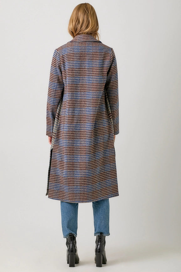 Mixed Media Long Coat Stone/Blue-Coat-Mystree-S-Urbanheer