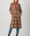 Mixed Media Long Coat Taupe/Pumpkin-Coat-Mystree-S-Urbanheer