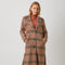 Mixed Media Long Coat Taupe/Pumpkin-Coat-Mystree-S-Urbanheer