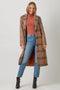 Mixed Media Long Coat Taupe/Pumpkin-Coat-Mystree-S-Urbanheer